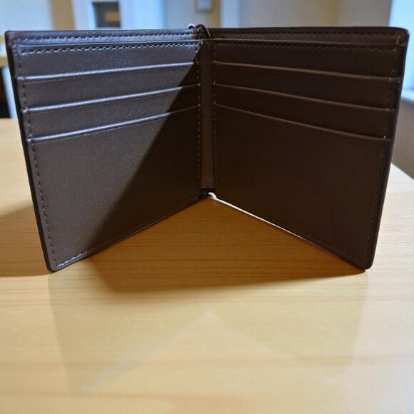 Michael Kors MK Beige/Brown Men's Slim Billfold Wallet NWT - Picture 4 of 7